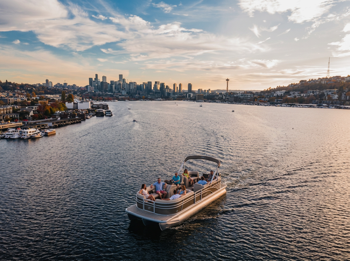Friends on a boat